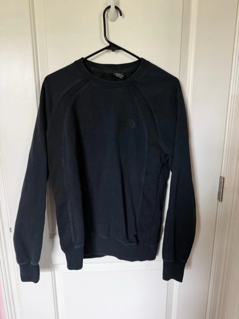 2014 Air Jordan Wings Logo Fleece Pullover Black-on-Black FA14 Size Medium